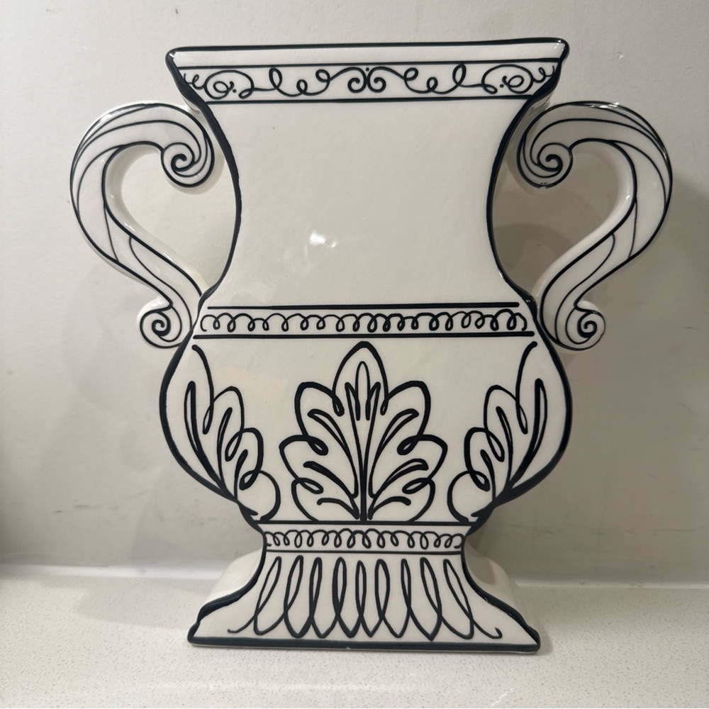 Artistic Black and White Home Accent Vases